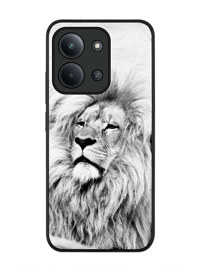 Stylizedd غطاء لهاتف Xiaomi Redmi 15C 4G، حماية كاميرا نحيفة، غطاء هاتف مضاد للصدمات - وايز ليون - Image 1